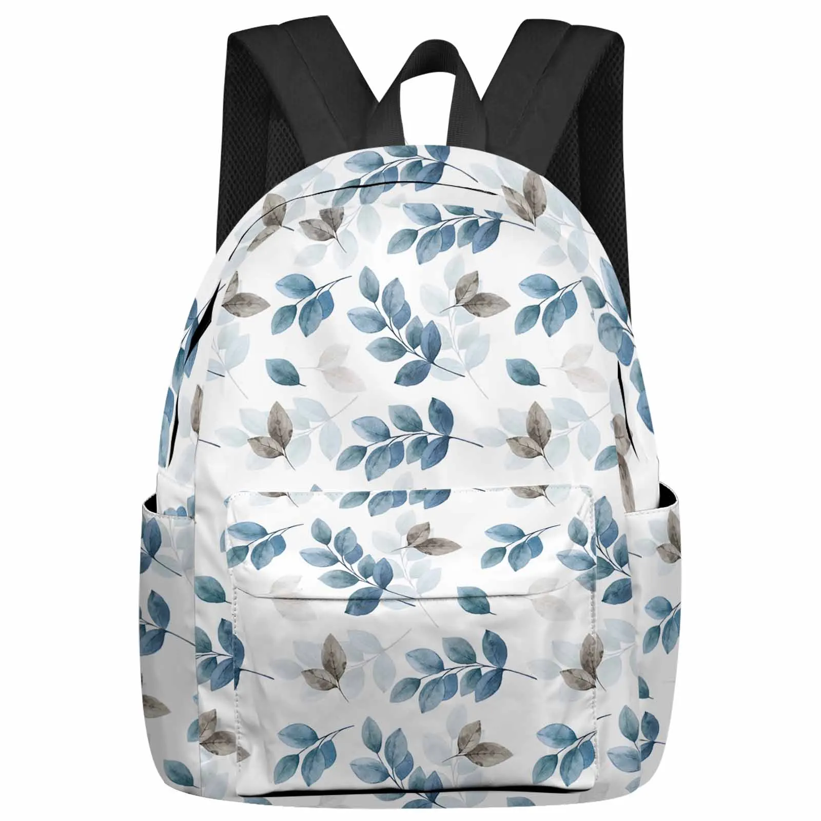 

Leaves Blue Eucalyptus Leaves Backpacks Teenagers Student School Bags Laptop Custom Backpack Men Women Travel