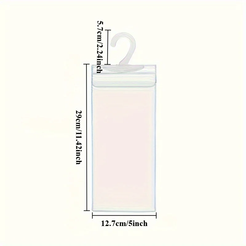 5pcs Protect your parking permit with our ultra-transparent stand and large hook protection bag