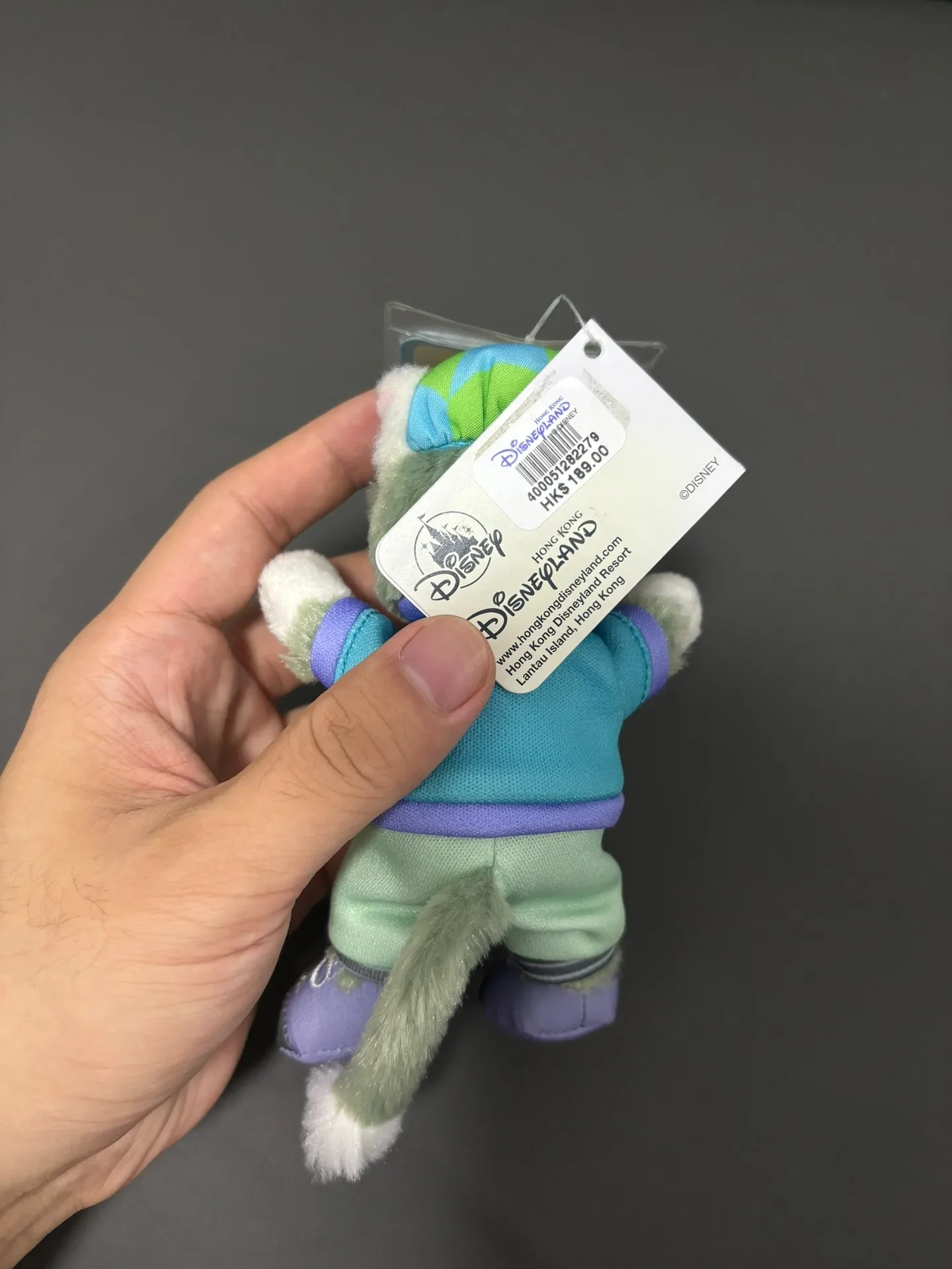 Hong Kong Disneyland 2022 Spring: Duffy's Friend Gelatoni Plush Toy Keychain - Gift and Souvenir view 5