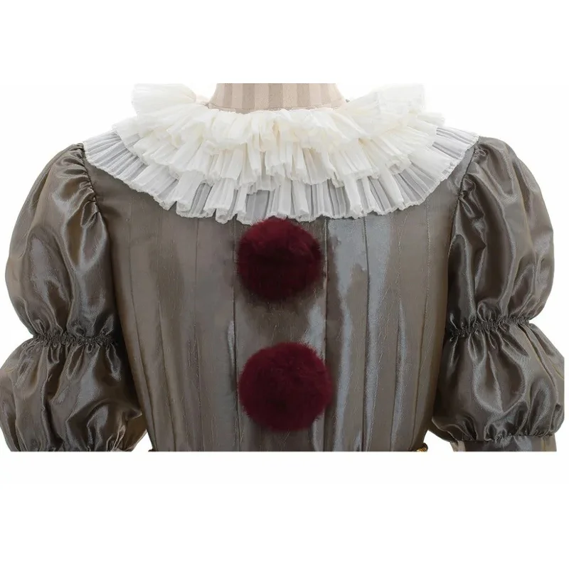 أزياء جوكر Pennywise التأثيرية ستيفن كينغ إت الفصل الثاني 2 مجموعات دعامة حفلات الهالوين المهرج الرعب