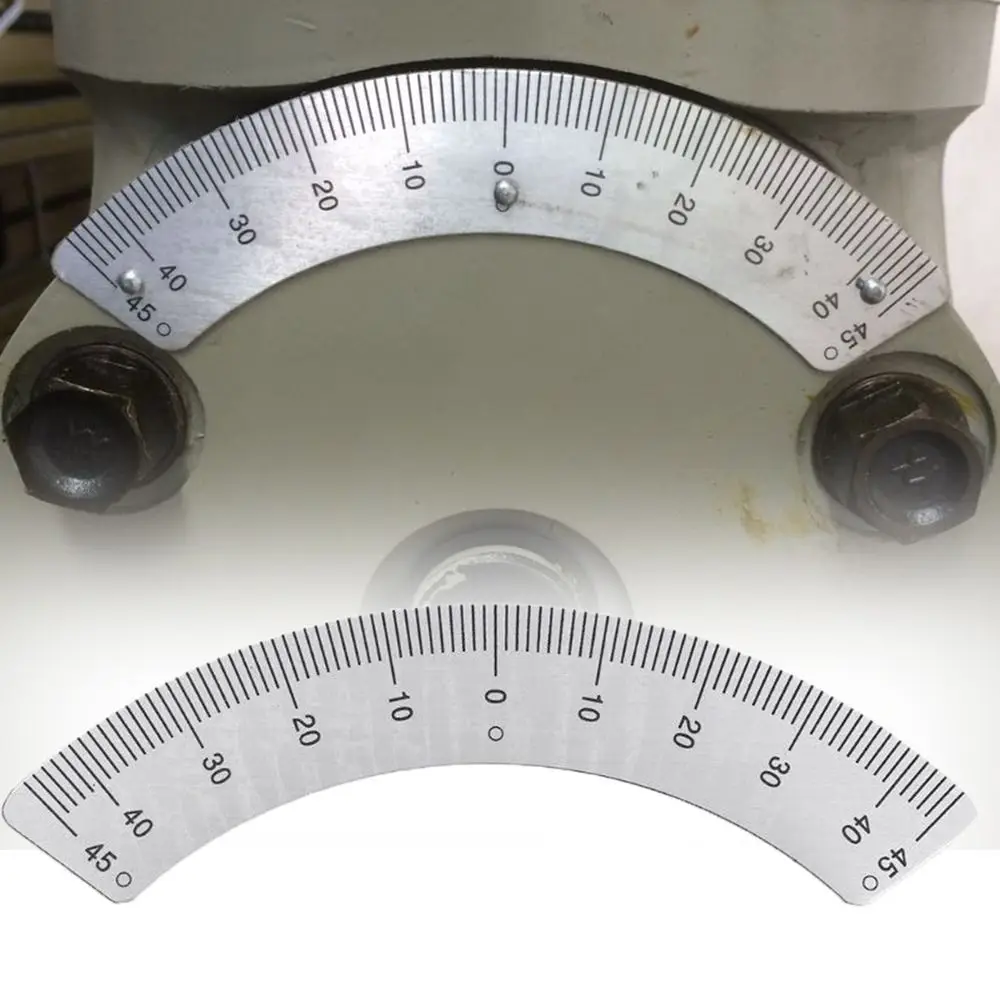 Metal 45-0-45° Protractor Milling Machine Part Woodworking Ruler Scale Ruler Measuring Tool Angle Plate Ruler Milling Machine