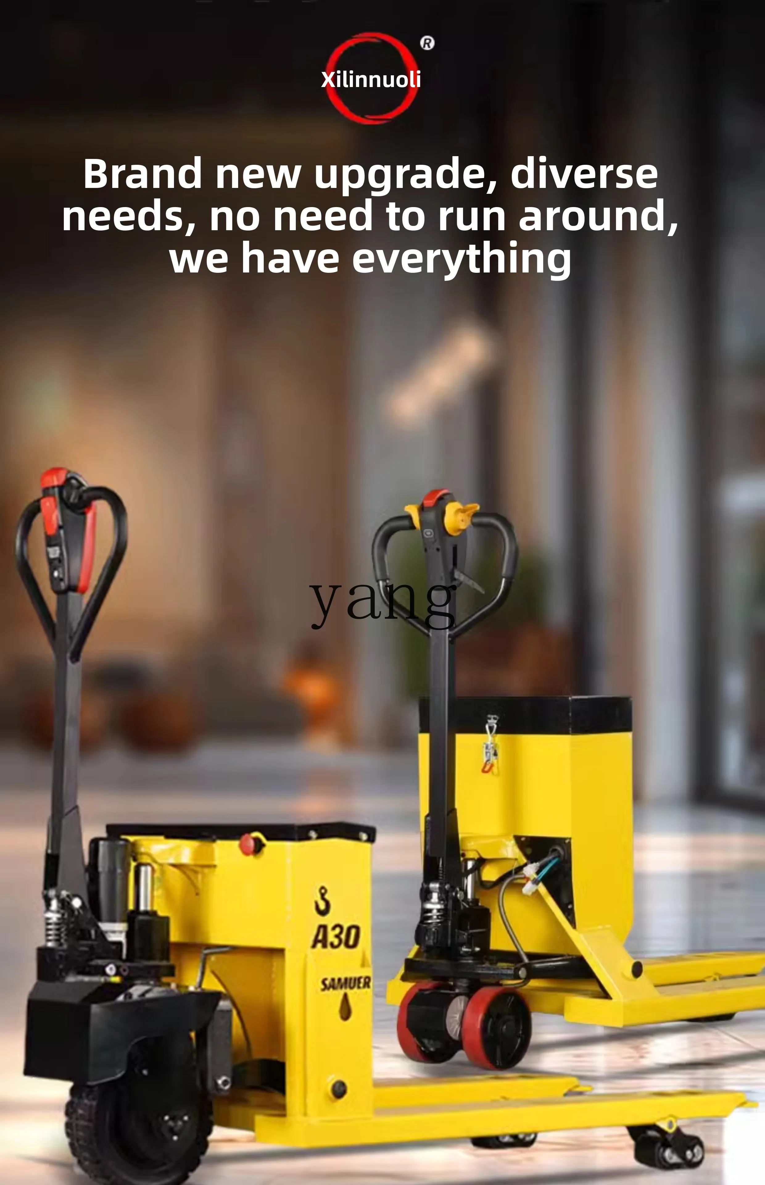 รถยกกึ่งไฟฟ้า LMM แบบแมนนวล 1 ตัน 2 ตัน 3 ตัน รถบรรทุกแบตเตอรี่ลิเธียมขนาดเล็ก