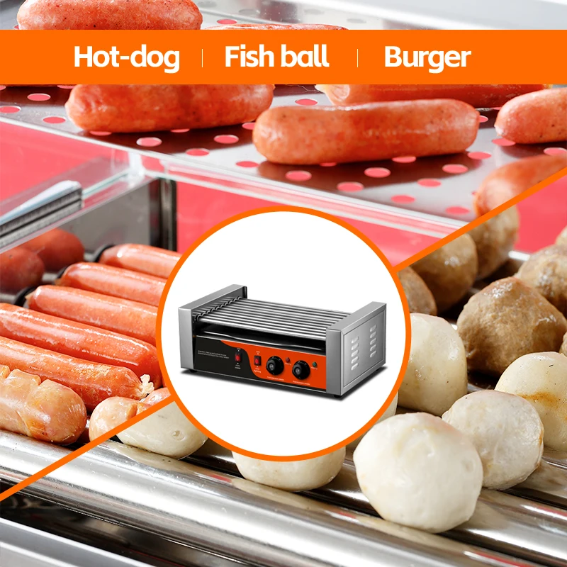 Commercial Electric Stainless - đánh giá và giá Hot Dog Roller Grill