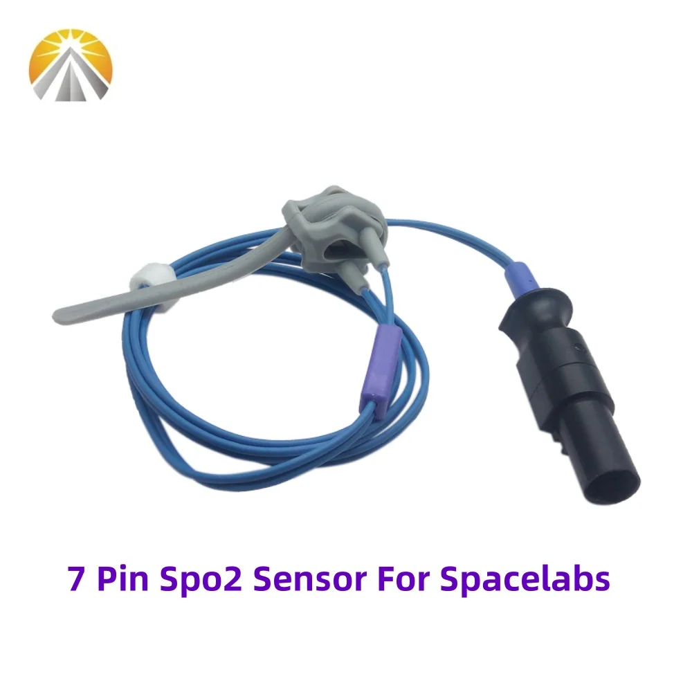 

7 Pin SpO2 Sensor Adult Child Neonates Veterinary Types For Spacelabs Ultraview Non OXI TECH 90496 Patient Monitor 015-0130-00