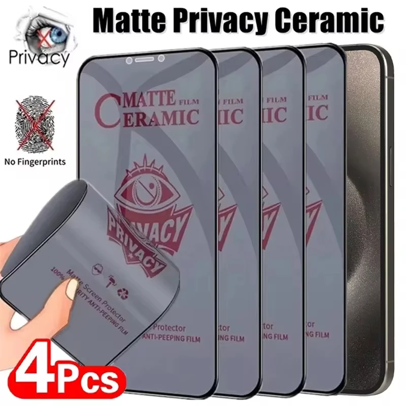 

Matte Ceramic Privacy Screen Protector For Samsung A35 A15 A55 A54 A34 A33 A25 A53 A52 A51 A13 S24 Ultra S23 S22 Plus S21 S20 FE