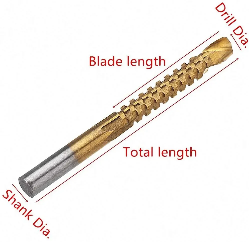 Cobalt Drill Bit for Metal Wood Spiral Screw Metric Composite Tap Twist Drill Bit for Drilling Cutting 3mm 4mm 5mm 6mm 6.5mm 8mm