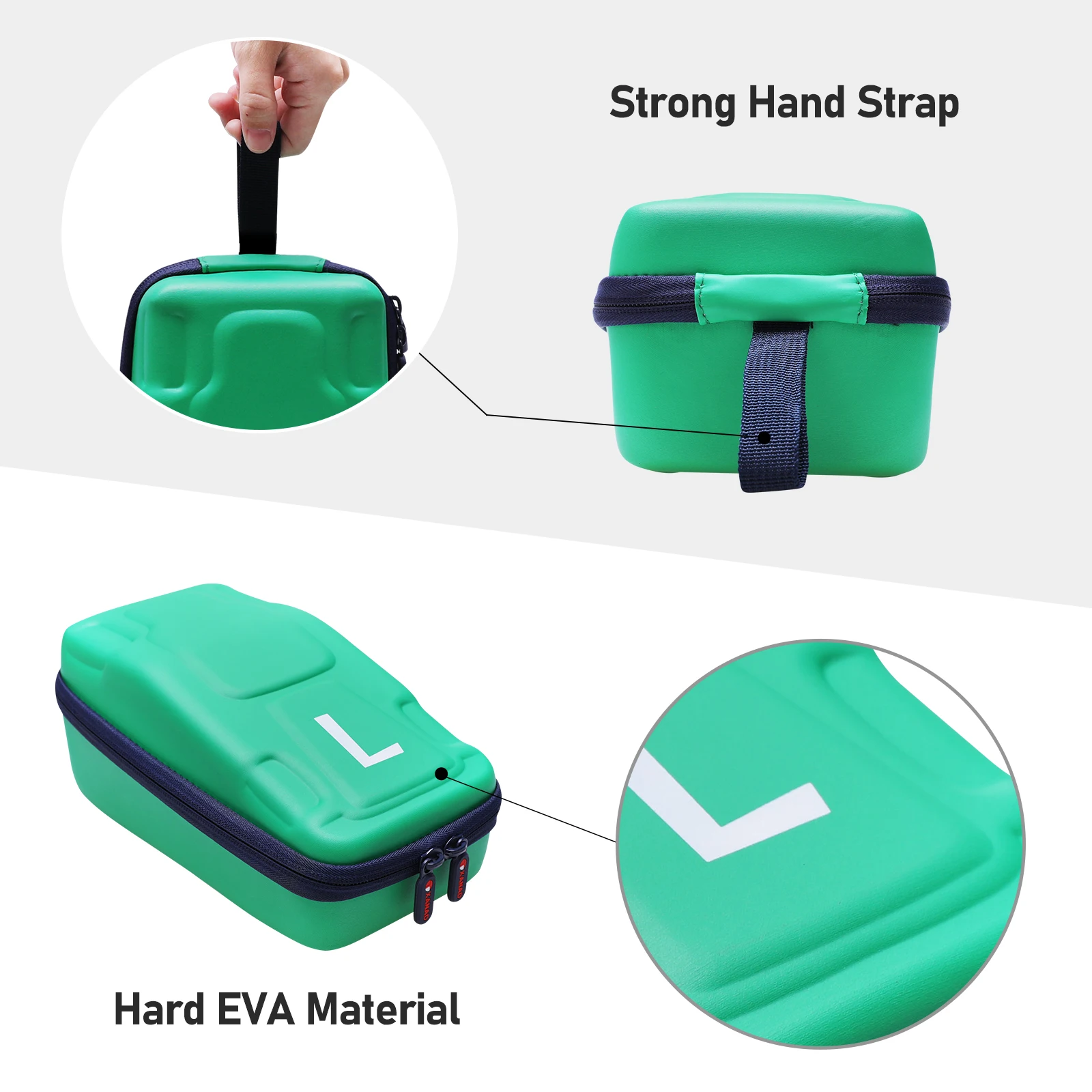 XANAD EVA Hard Case for Mario Kart Live: Home Circuit -Luigi Set Toy Protective Carrying Storage Bag(only case!!!)