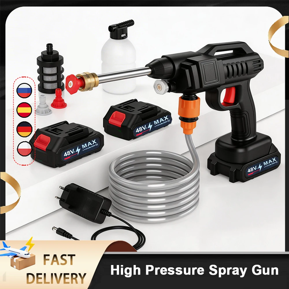Pistolet à eau haute pression sans fil 50BAR, 1500W, machine à laver haute puissance, outil électrique pour batterie Makita 21V