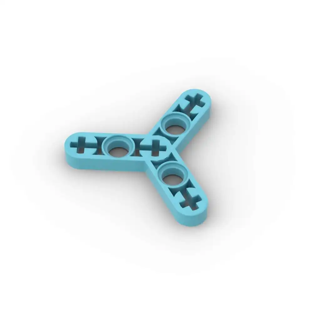 MOC 10個入りパーツブロック 44374 改造ローター 薄型3ブレード 組み立てブロックセット リフトアーム ハウス パーティクル DIY 教育玩具 子供向けギフト