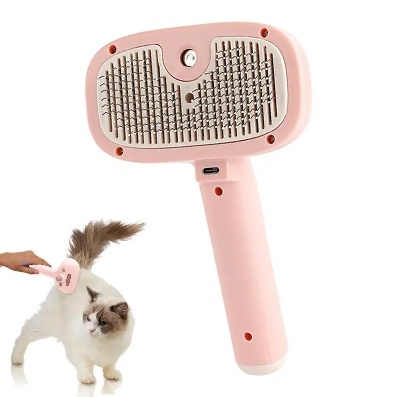 Cat Steam Brush Comb Dog Combs For Grooming Cat Knot Hair Water Spray Brush Massage Body Relieve Fatigue Anti Flying Hair