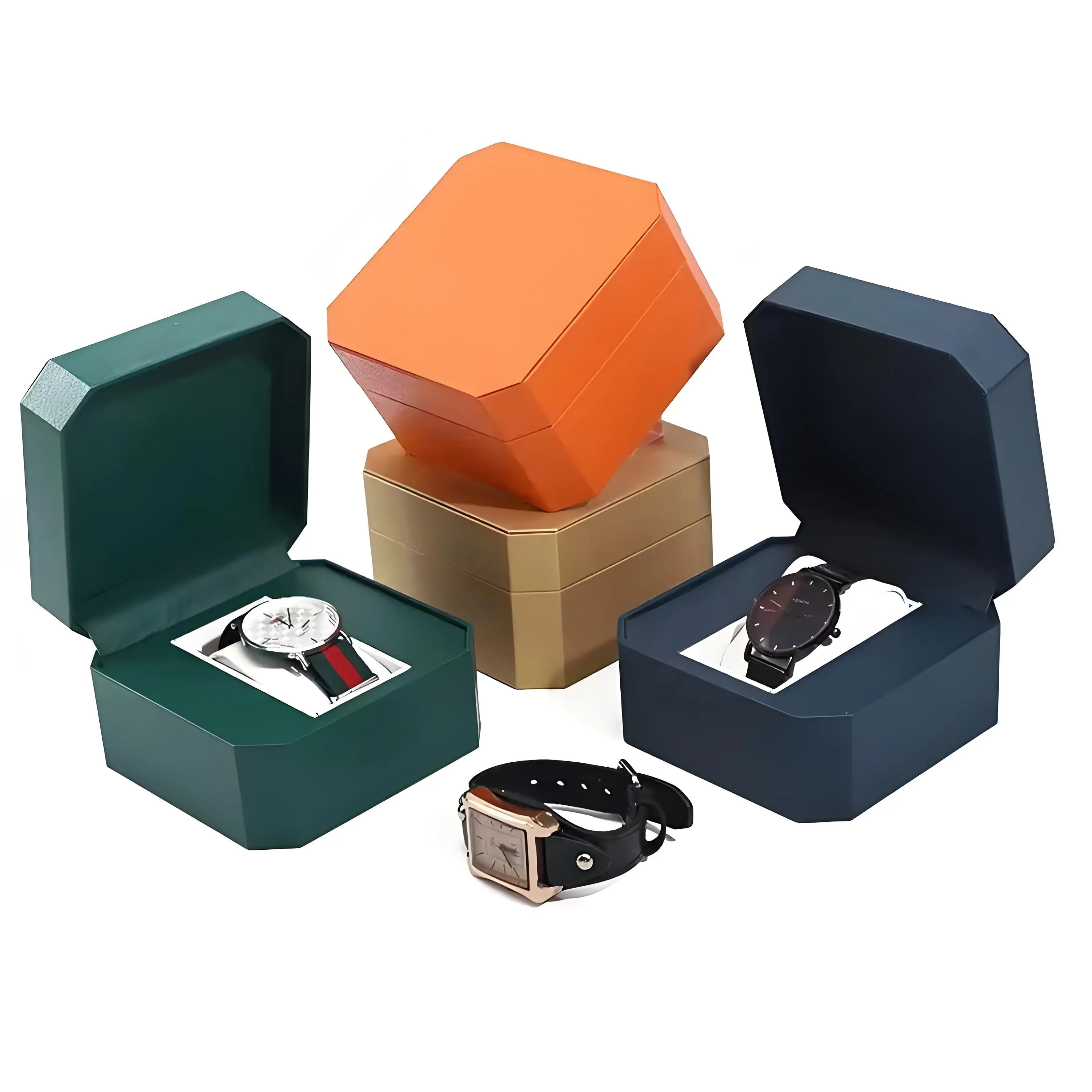 Watch Storage Box PU Single Watch Display Case Wristwatch Watch Holder Travel Jewelry Watch Organizer For Men Gift outdoors