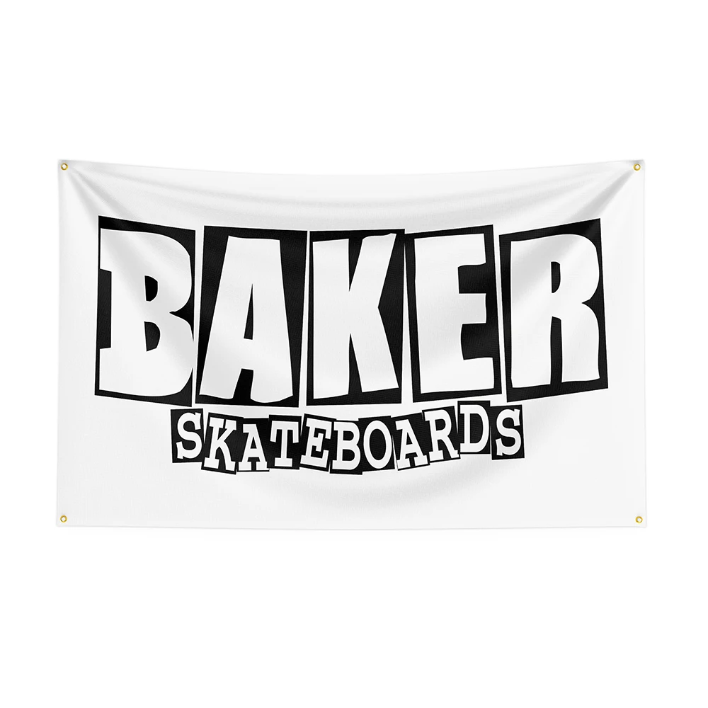 3x5ft baker bandeira poliéster impresso skates banner para decoração