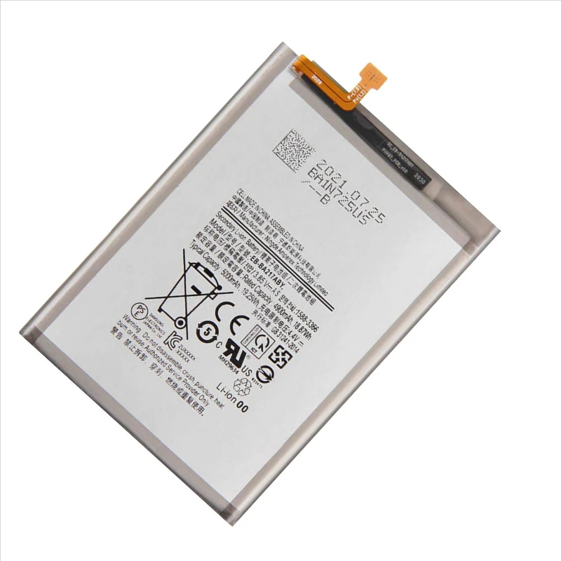 For Samsung Galaxy A21s SM-A217F / A12 SM-A125F EB-BA217ABY Phone Battery 5000mAh
