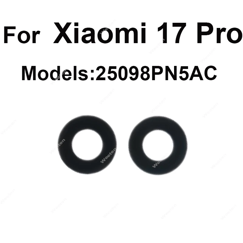 Durable Rear Camera Lens Glass For Xiaomi 17 Pro Max Ultra High Definition Transparent Lens Perfect Repair Parts Replacement