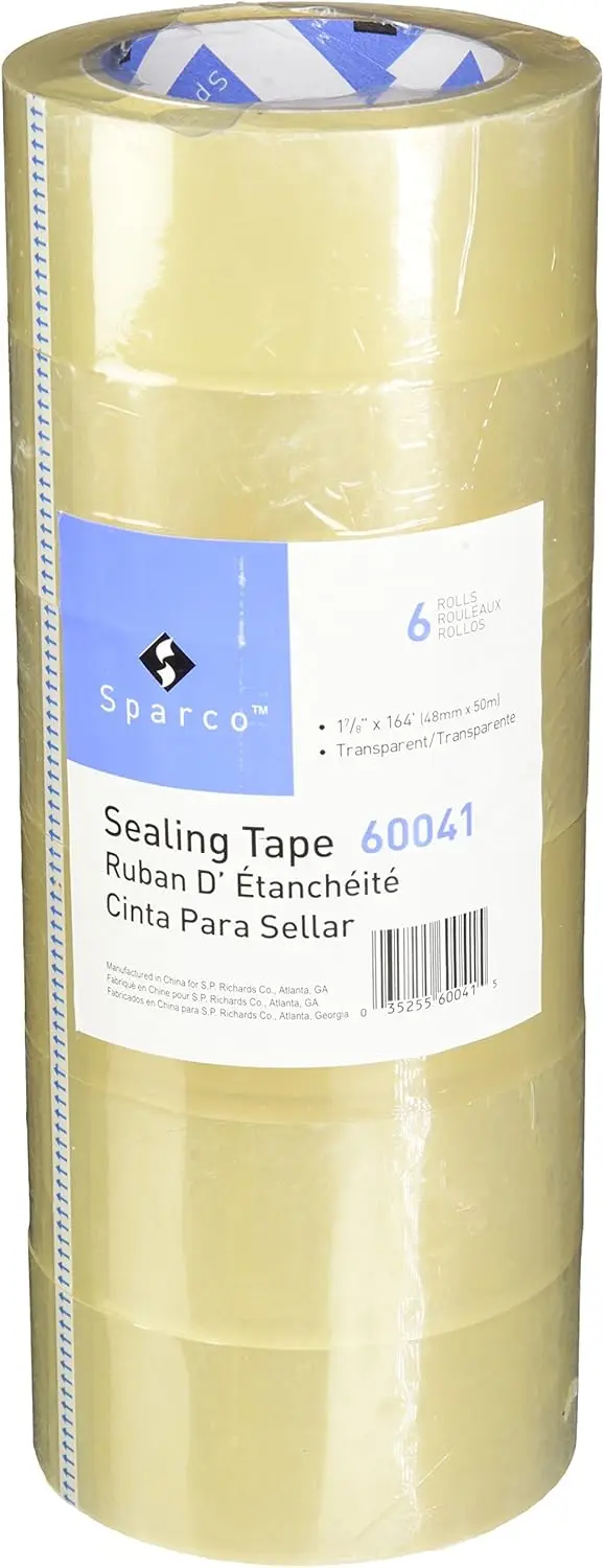 

Sealing Tape Transparent Heavy Duty, 48mm x 50m, 6 Rolls (60041)