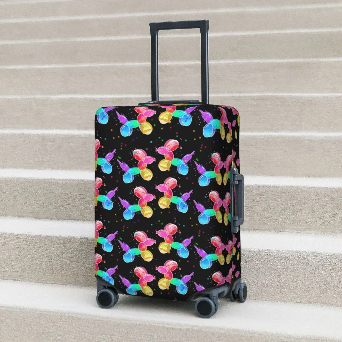 

Balloon Dogs Suitcase Cover Cute Animals Print Strectch Business Protection Luggage Case Vacation