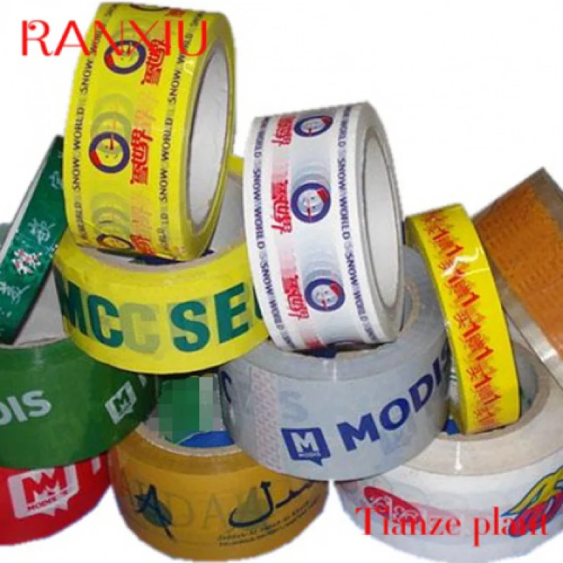 Tape Rolls com logotipo, Fita de embalagem autoadesiva, Low Moq, Custom Impresso