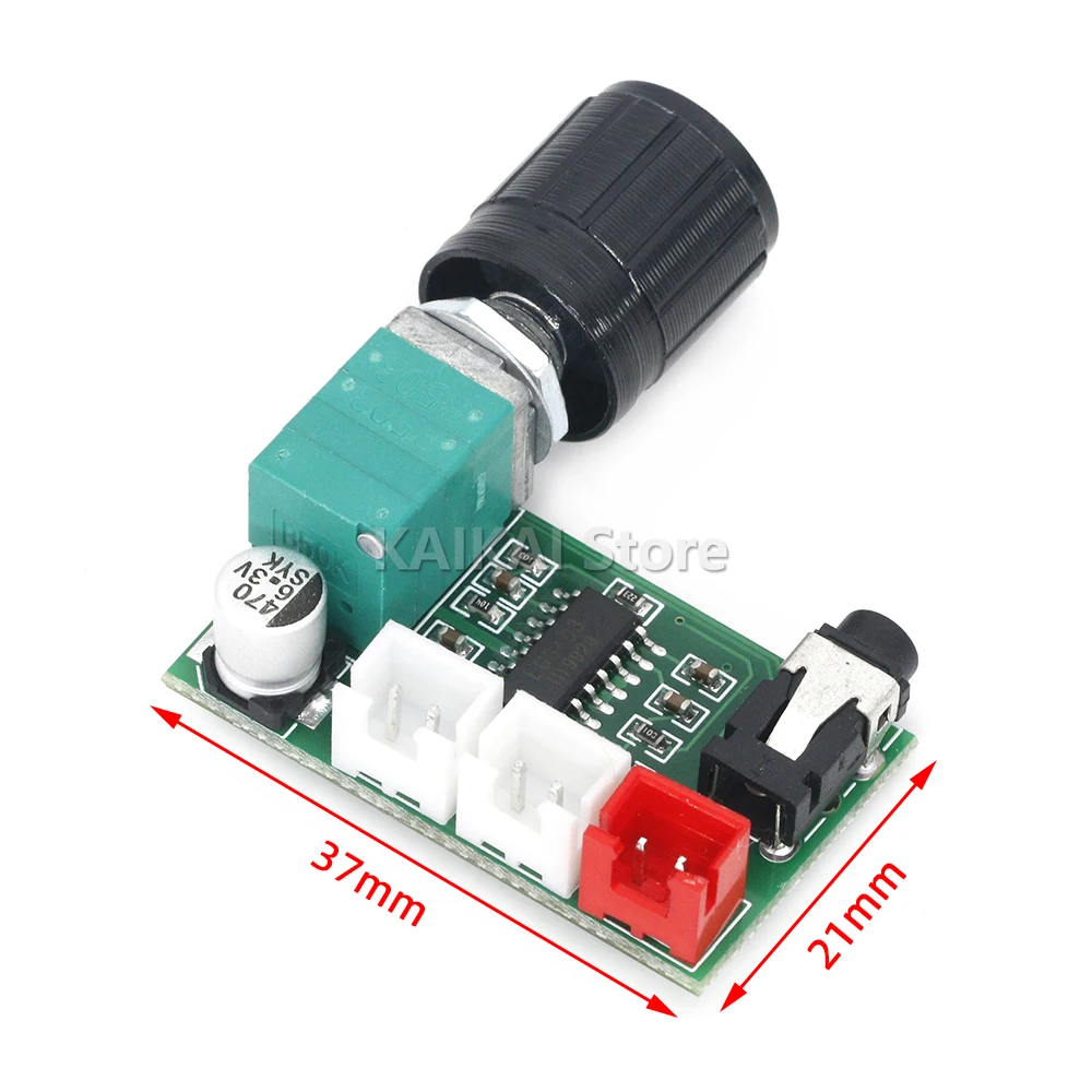 XH-A157 Digital Amplifier Board PAM8403 with Volume Knob Aux Input USB 5V Power Supply Dual 3W Output