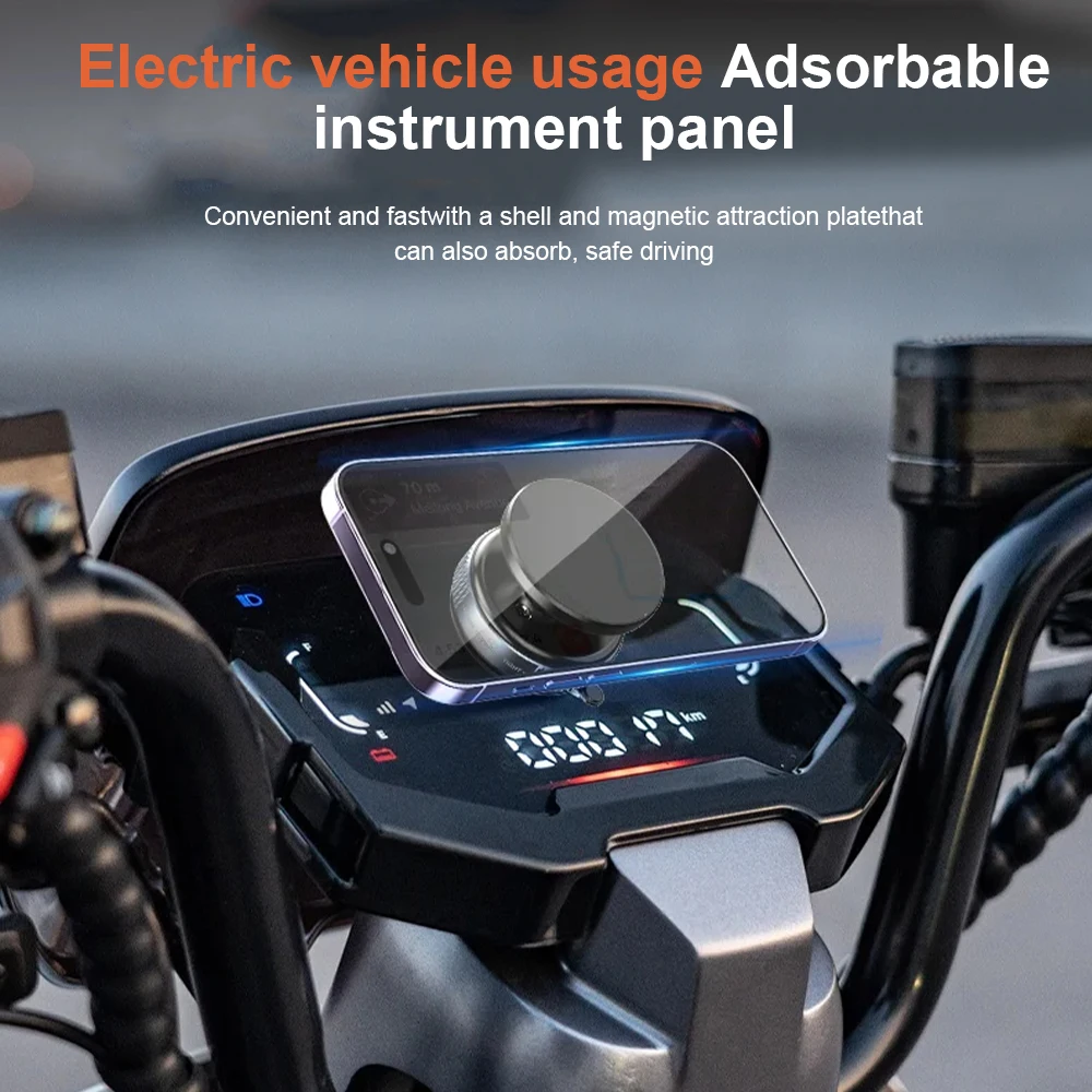 Универсальный держатель для мотоцикла Magsafe, автомобильное крепление, держатель для телефона, магнитная вакуумная присоска, складная поворотная подставка