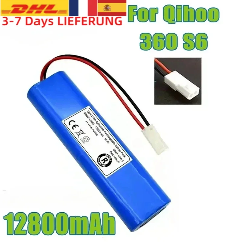 Suitable For Qihoo 360 S6 Robot Vacuum Cleaner. 14.8V. 12800mAh Spare Battery Pack Or Better.