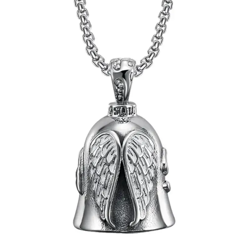 

Riding Bell | Angel Guardian Biker Riding Bell Angel Wings Style Love Bell Pendant For Good Luck Gift Motorcycle Accessories