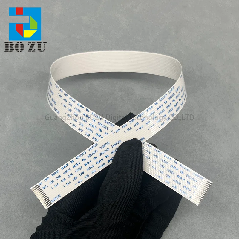 BOZU 12pcs Inkjet Printer 14pins Data Cable I3200 Print Head For Eps 4720 I3200 Printhead FFC Flat Cable 15mm Width 40cm Long