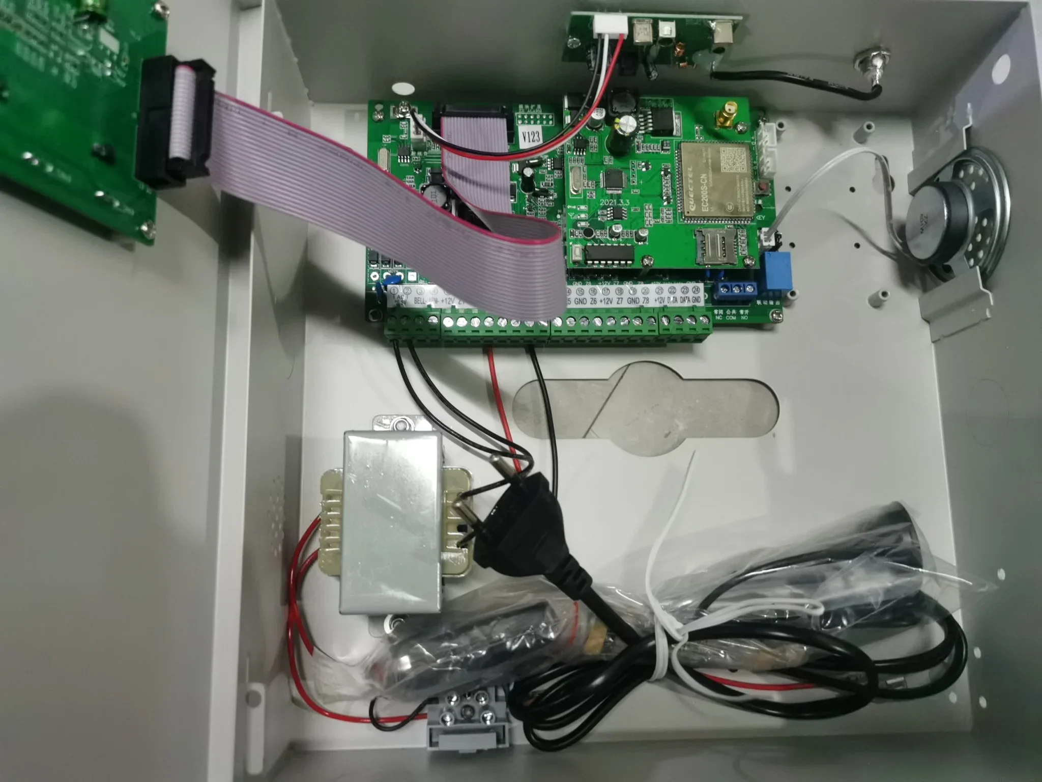 Control remoto inalámbrico con cable, sistema de seguridad de alarma antirrobo de larga distancia, Panel Host para Detector de humo de Gas y fuego de agua