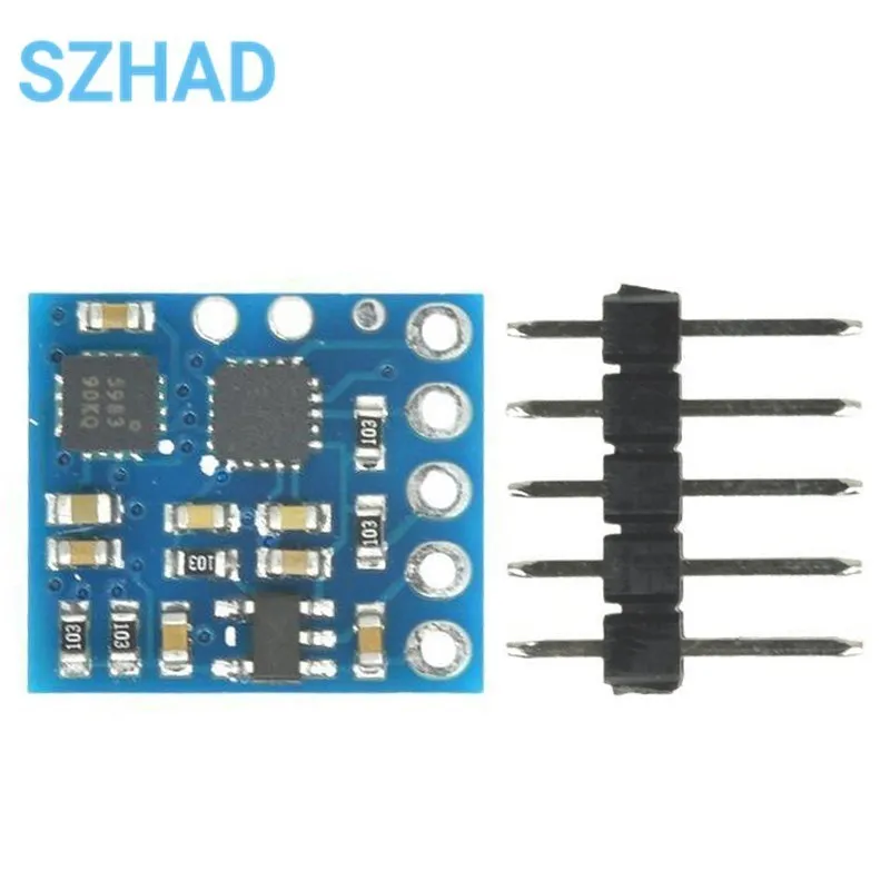 GY-271M Bússola Módulo Sensor Eletrônico De Três Eixos De Campo Magnetômetro Bússola Sensor Para Arduino HMC5983