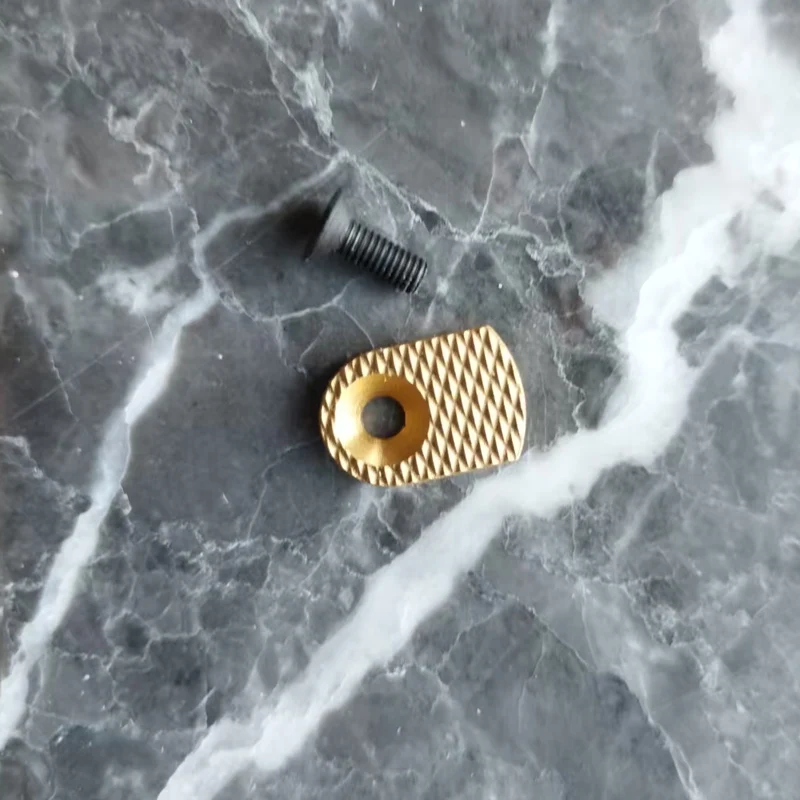 2 Sets/lot Custom CZ Shadow 2 Aluminum Mag Release Button DIY Making Replacement Parts Diamond Square Pattern view 4
