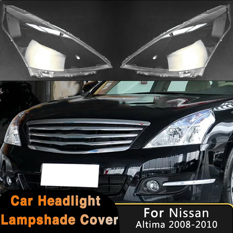

For Nissan Teana Altima 2008-2010 Car Front Headlamps Cover Transparent Headlight Shell Lens Auto Plexiglass Replace Lampshade