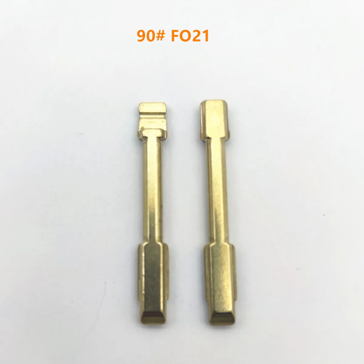 10 قطعة شفرة مفتاح معدنية غير مقطوعة 90 # مفتاح FO21 فارغ #2