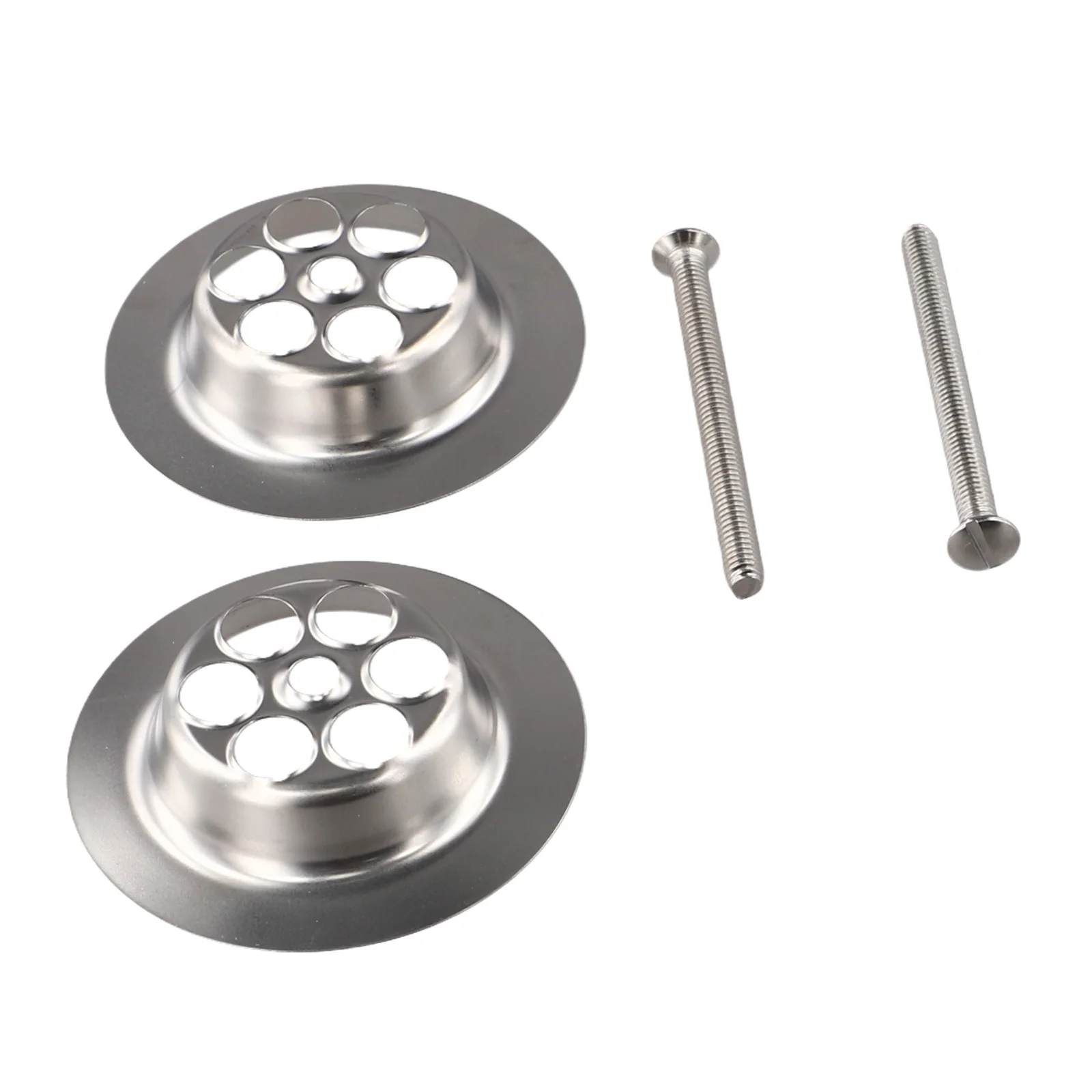2Pcs/Set Stainless Steel Sink Strainer With Screw Bathtubs Bath Hole Spare Replacement Kitchen Bathroom Basin Accessories - view 3