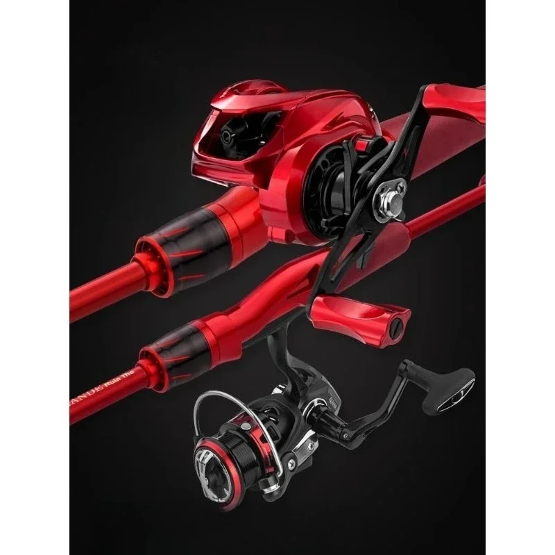 

Luya rod set, full set of water drop wheels, long-throw black mouth fishing rod