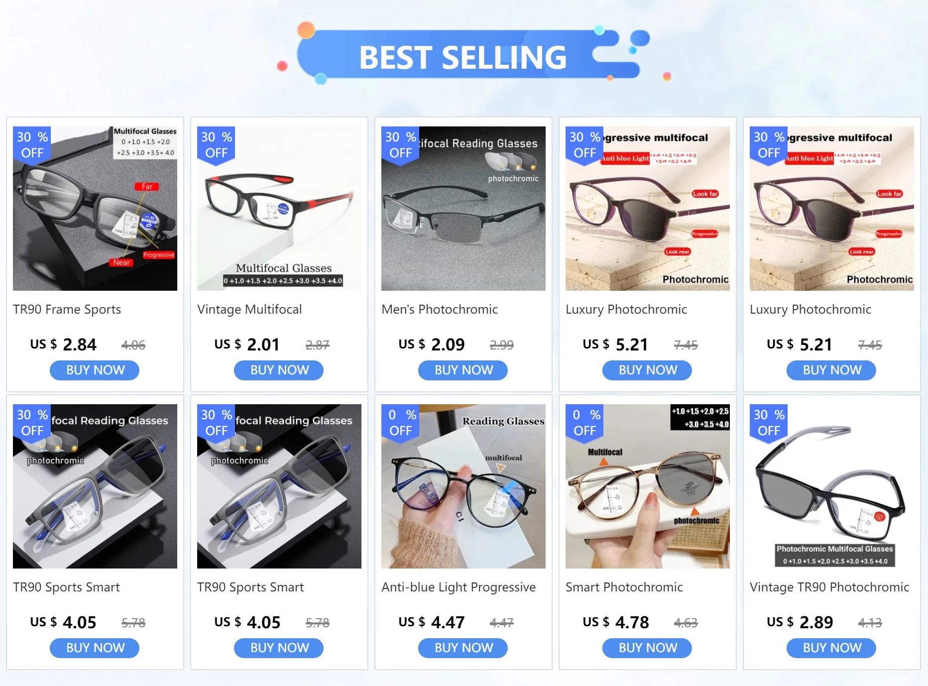 Intelligente photochrome Presbyopie-Brille TR90 Sport-Progressive multifokale Lesebrille fertig in der Nähe und in der Ferne Bifokale Brille – Detail 1