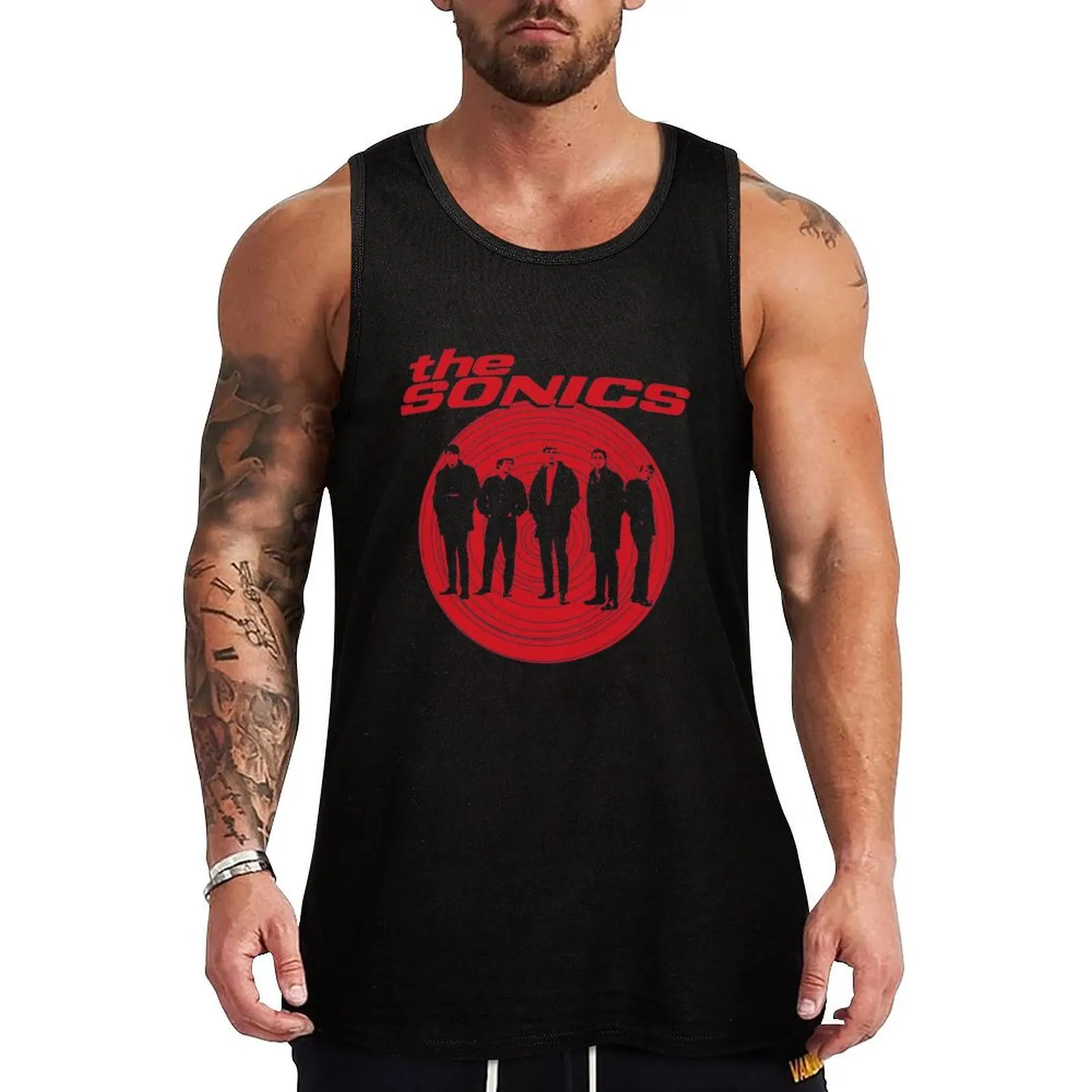 

The Sonics Premium Tank Top t-shirts for Men's gym sleeveless gym shirts male gym clothes for man