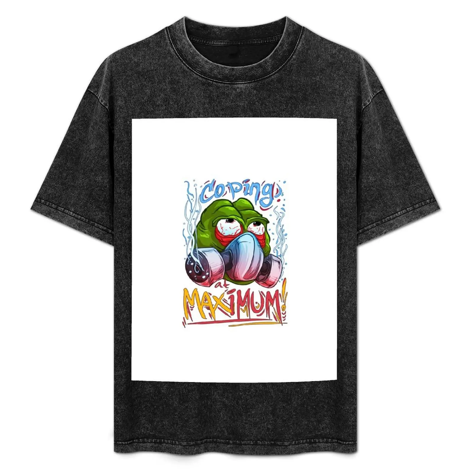 

Coping at MAXimum! White T-Shirt Functional Casual Short Sleeve Tee