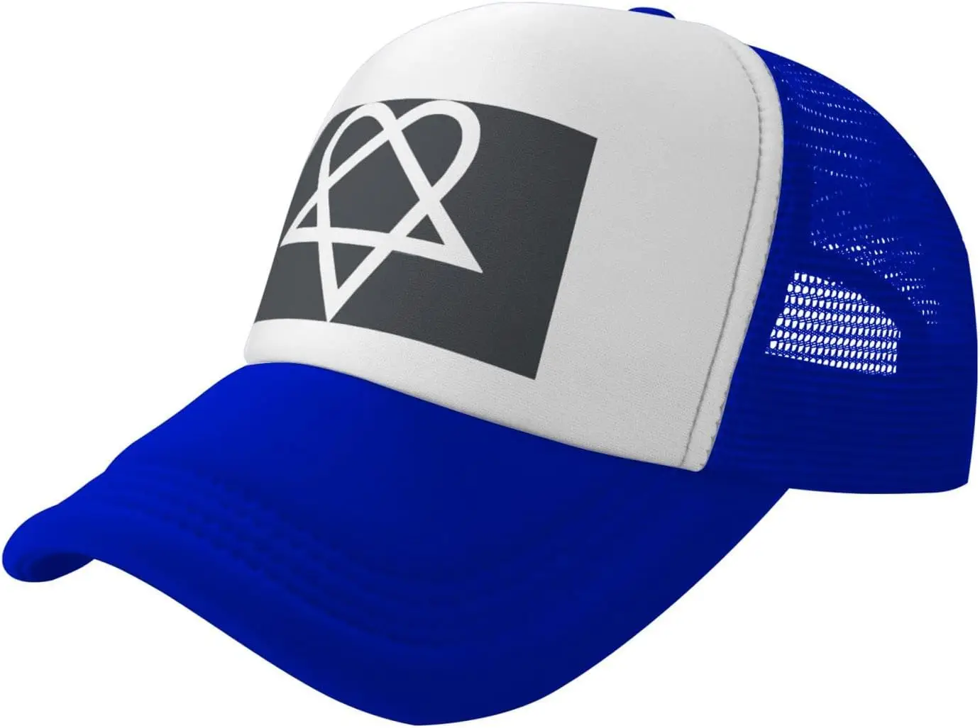 Heartagram Funny Unisex Adjustable Summer Outdoor Adult Mesh Baseball Hat Truck Hat for Men Women Sun protection