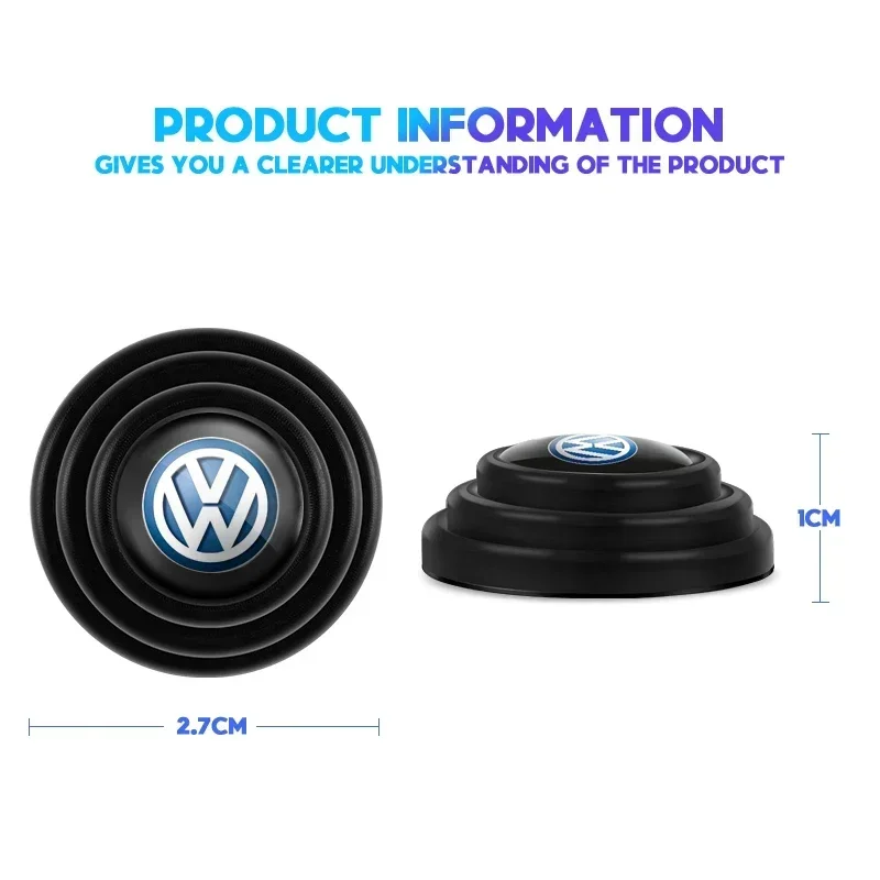 8Pcs Car Door Absorber Shockproof Anti Noise Pad Buffer Gasket For VW GTI Polo Golf Passat Tiguan Arteon Touareg Taigo Caddy view 6