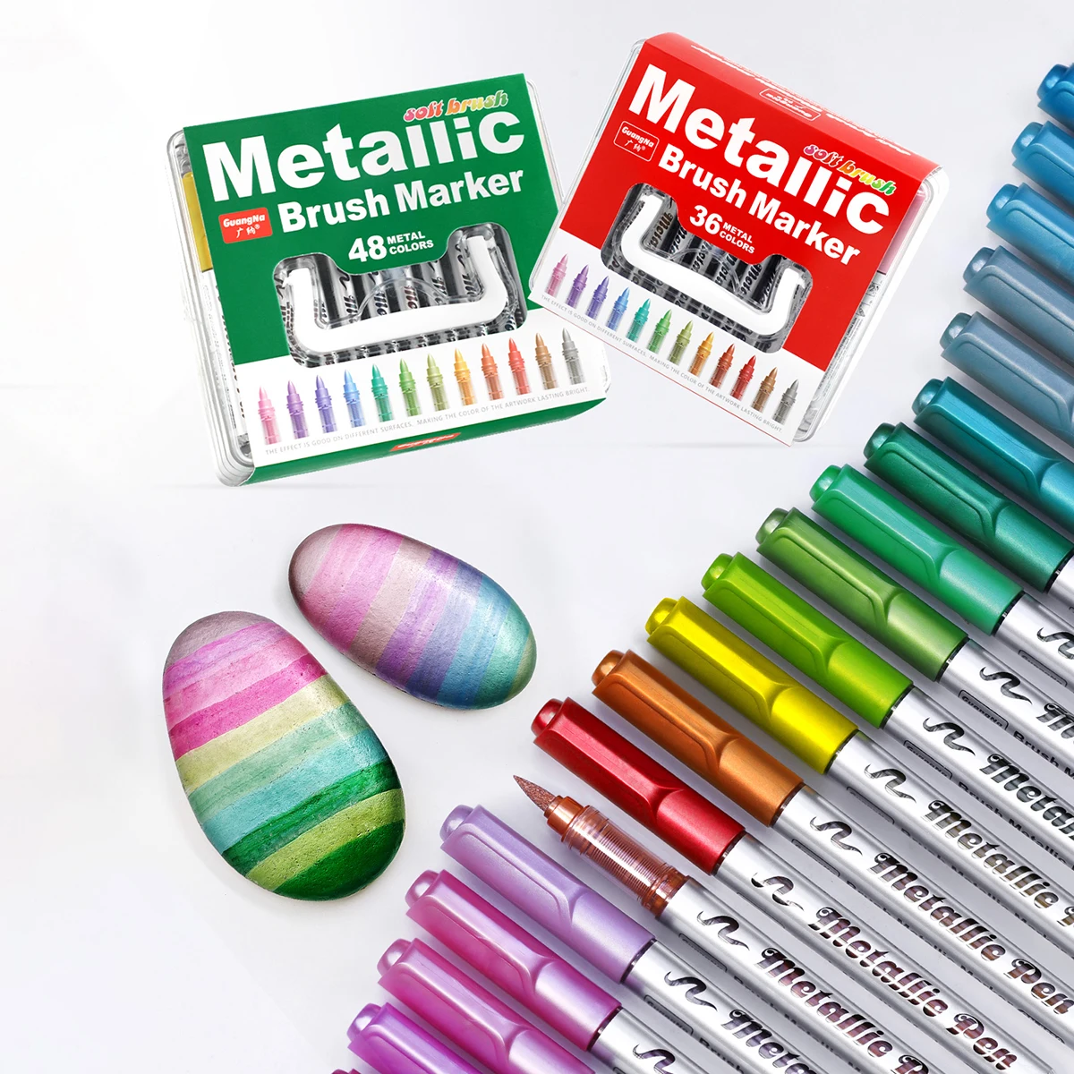 

12-48 цветов в коробке, прямые жидкие художественные акриловые маркеры с твердым кончиком, подходят для обучения писать, художественной живописи своими руками и каракули.