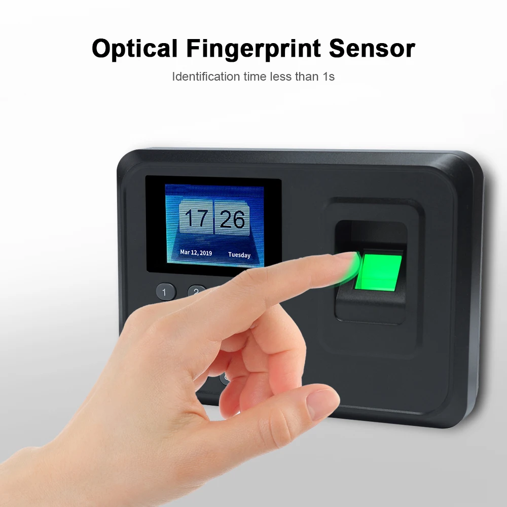 intelligent-biometric-fingerprint-password-attendance-machine-employee-checking-in-recorder-24-inch-tft-lcd-screen-dc-5v