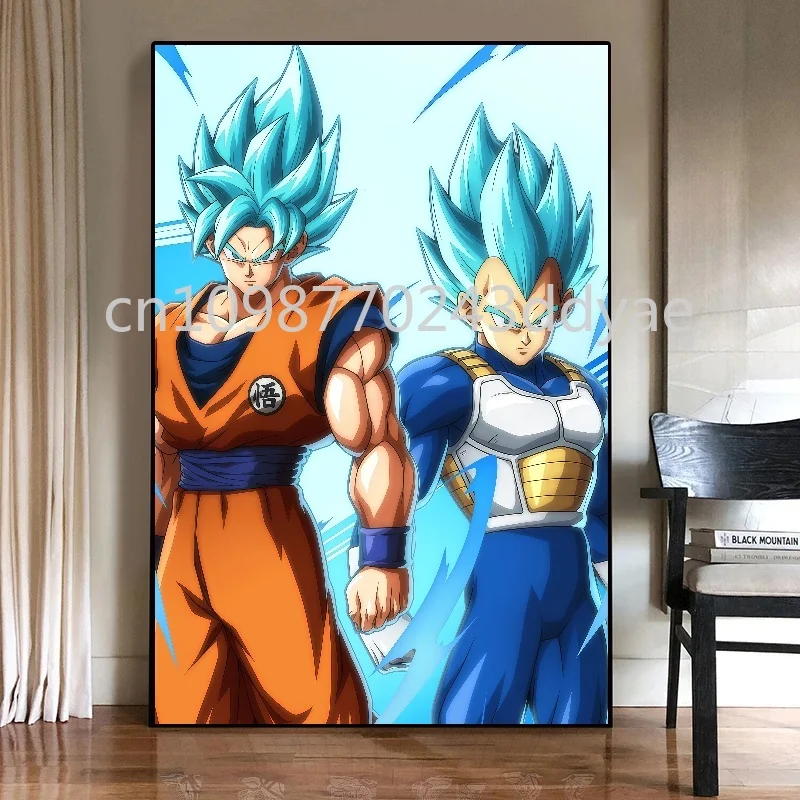 アニメドラゴンボールポスター超クール悟空ベジータ画像印刷キャンバス絵画家の壁アート装飾絵画ギフト