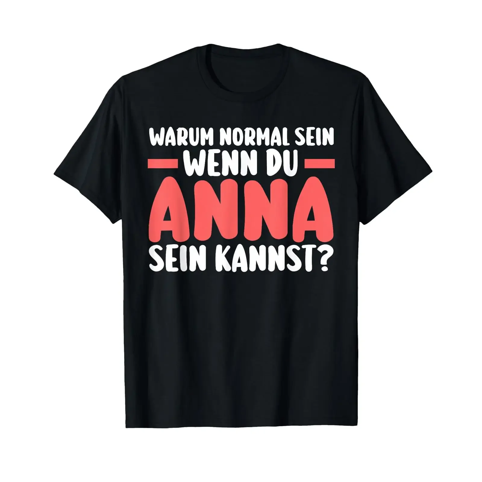 First Name Anna T Shirt vintage Washed designer clothes Stylish Versatile graphic homme Breathable Stretched Comfortable Casual