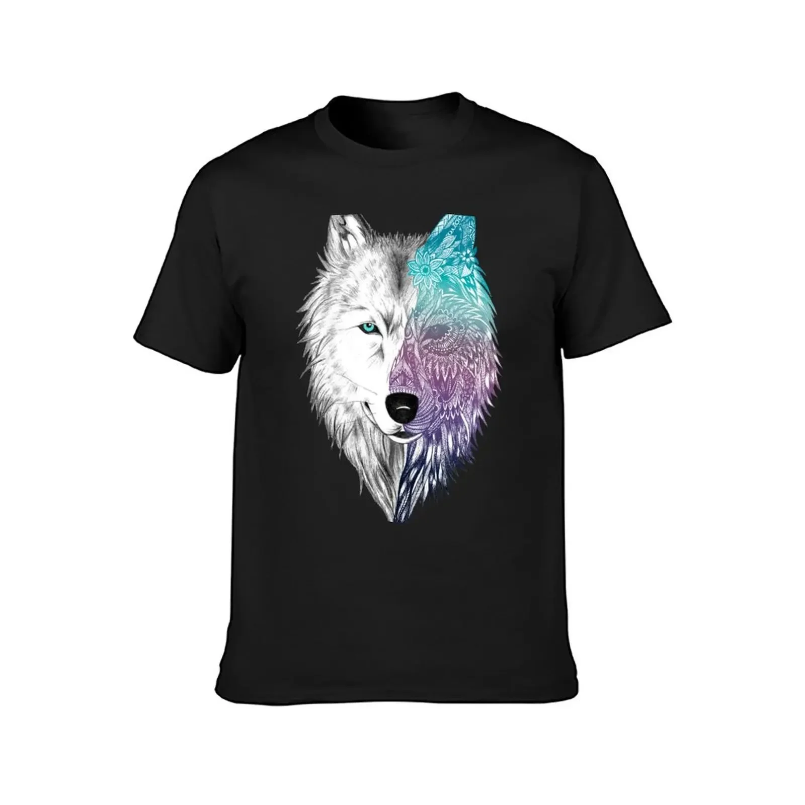 Wolf Mandala Zidika T-Shirt anime figures graphic tee shirt vintage t shirts cute clothes mens vintage t shirts