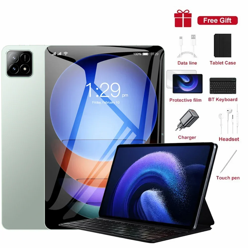 2025 Originele Pad 7S Pro Tablet PC Android 14 Tabletten 10.1inch Snapdragon 8 gen3 5G Dual SIM Tab 22GB + 2TB 20000mAh WiFi Google - afbeelding 1