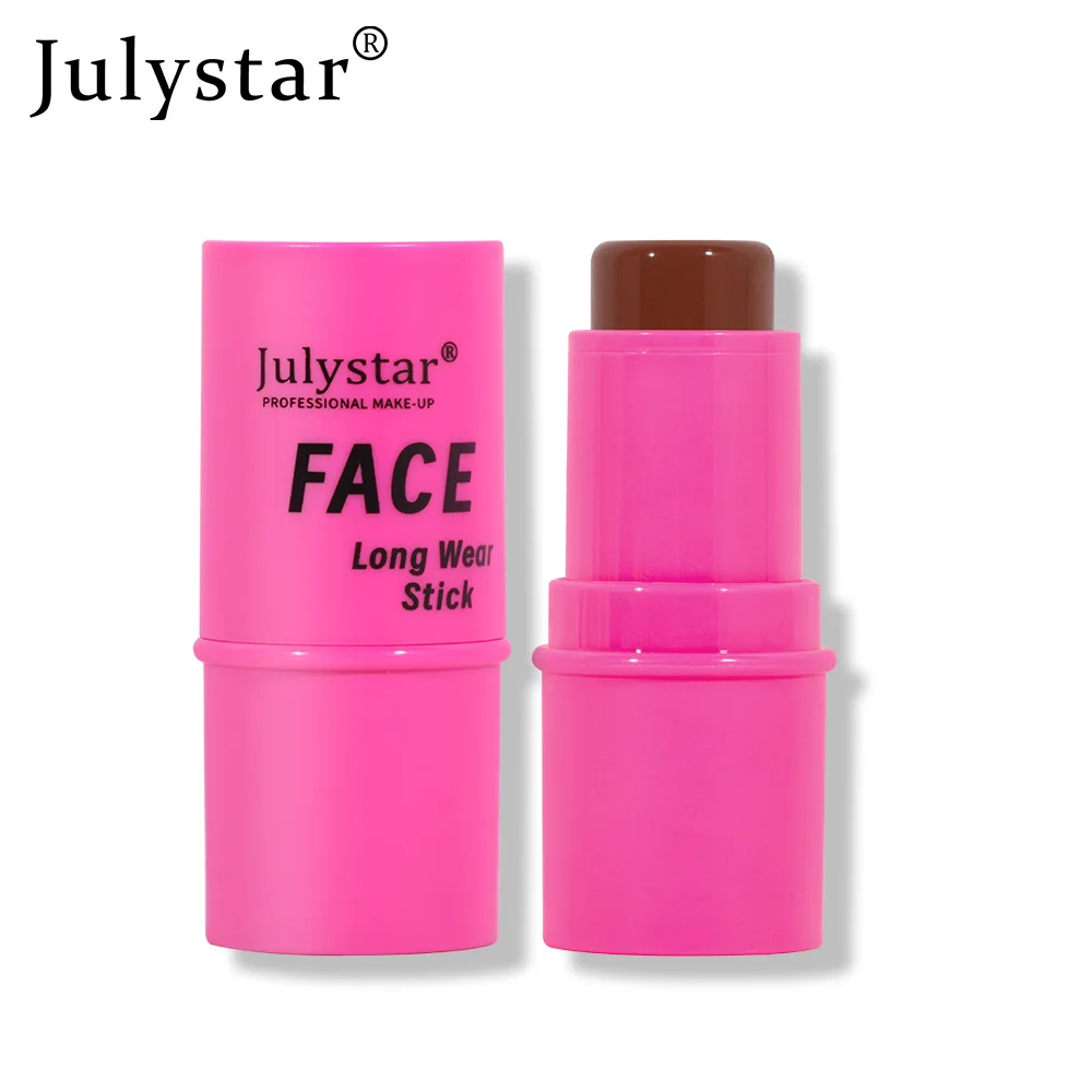 Julystar 6 Color Eye Shadow Stick Multi Functional High Gloss Contouring Face Body Makeup Cosmetic Base Cream Powder Blusher