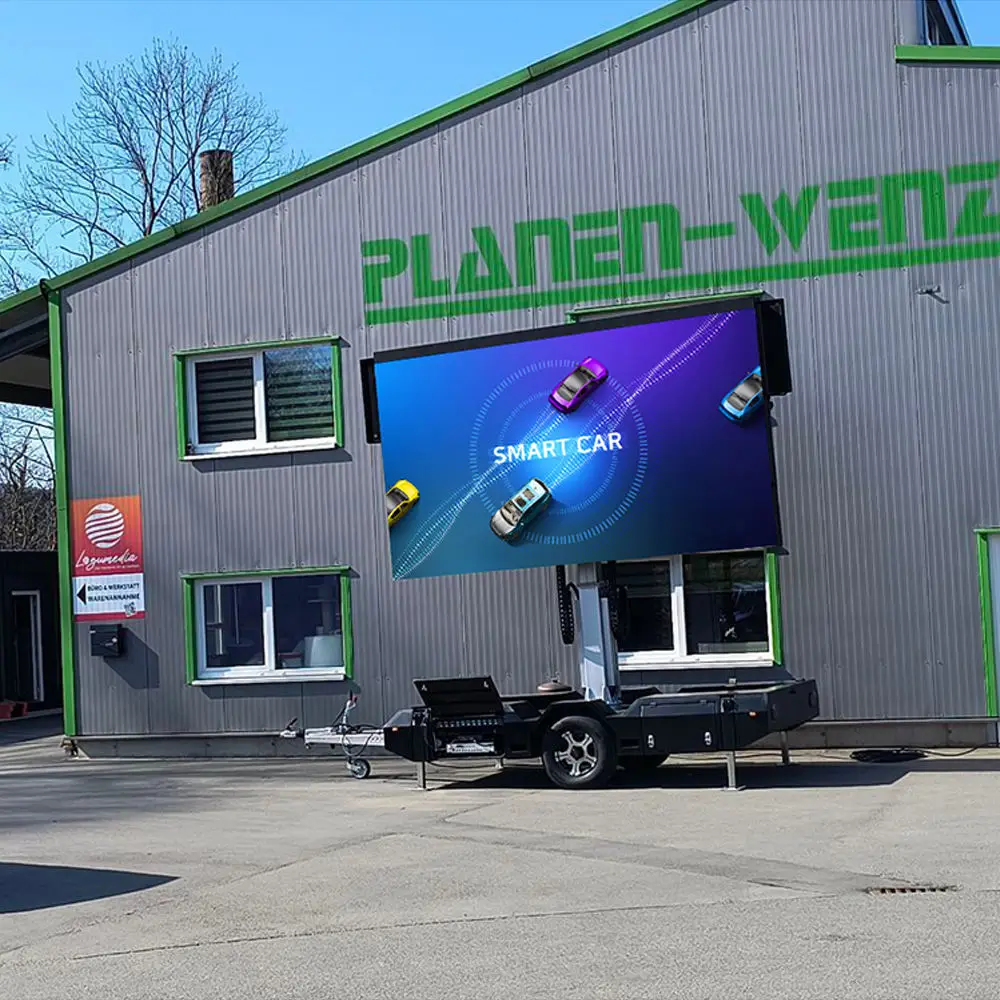 Outdoor Foldable Mobile Trailer LED Screen Digital Advertising LED Signage Display
