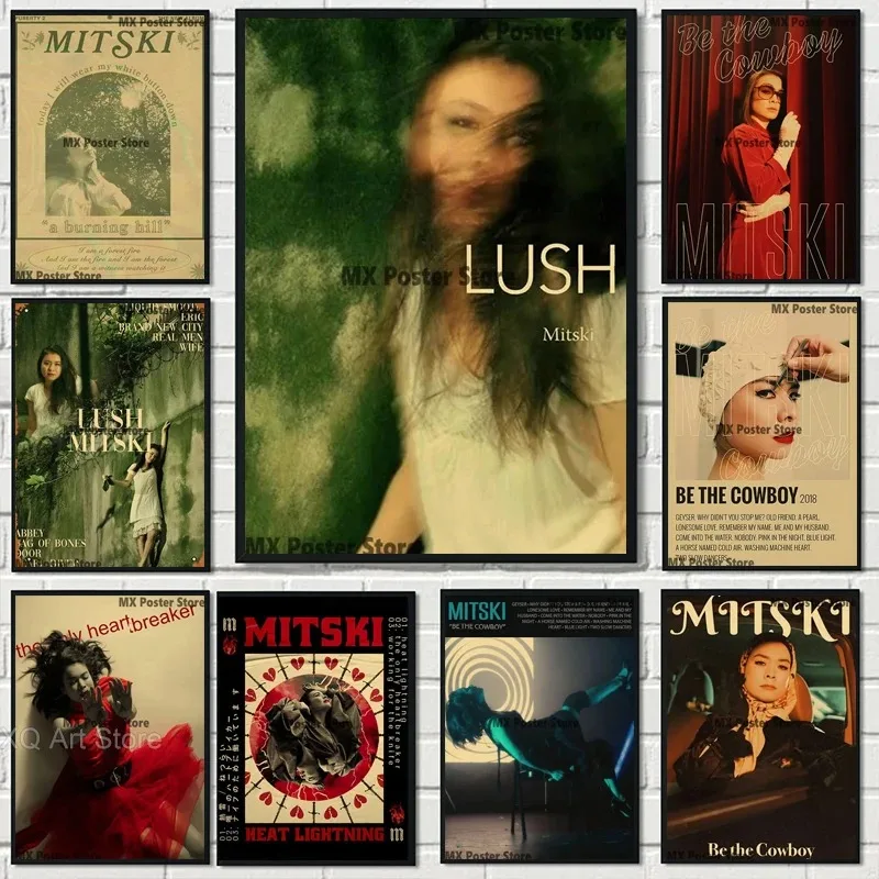 ملصق موسيقى الهيب هوب ميتسكي الكلاسيكي ، لوحات ومطبوعات قماشية ، فن جداري ، صور عالية الدقة لغرفة المعيشة ، ديكور المنزل ، هدايا بدون إطار #1