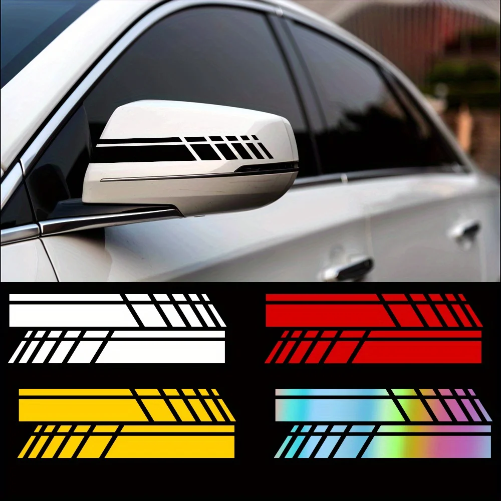 

Car rearview mirror sticker, scratch-proof rearview mirror latte sticker, car sticker with flower design