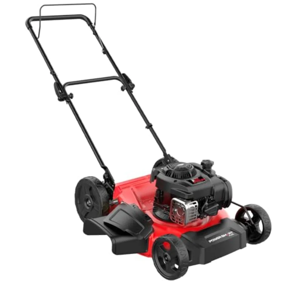 

21-дюймовая газонокосилка с бензиновым двигателем Briggs & Stratton 125 куб. см, 2-в-1, с функцией мульчирования и боковым выбросом, 6 положений регулировки