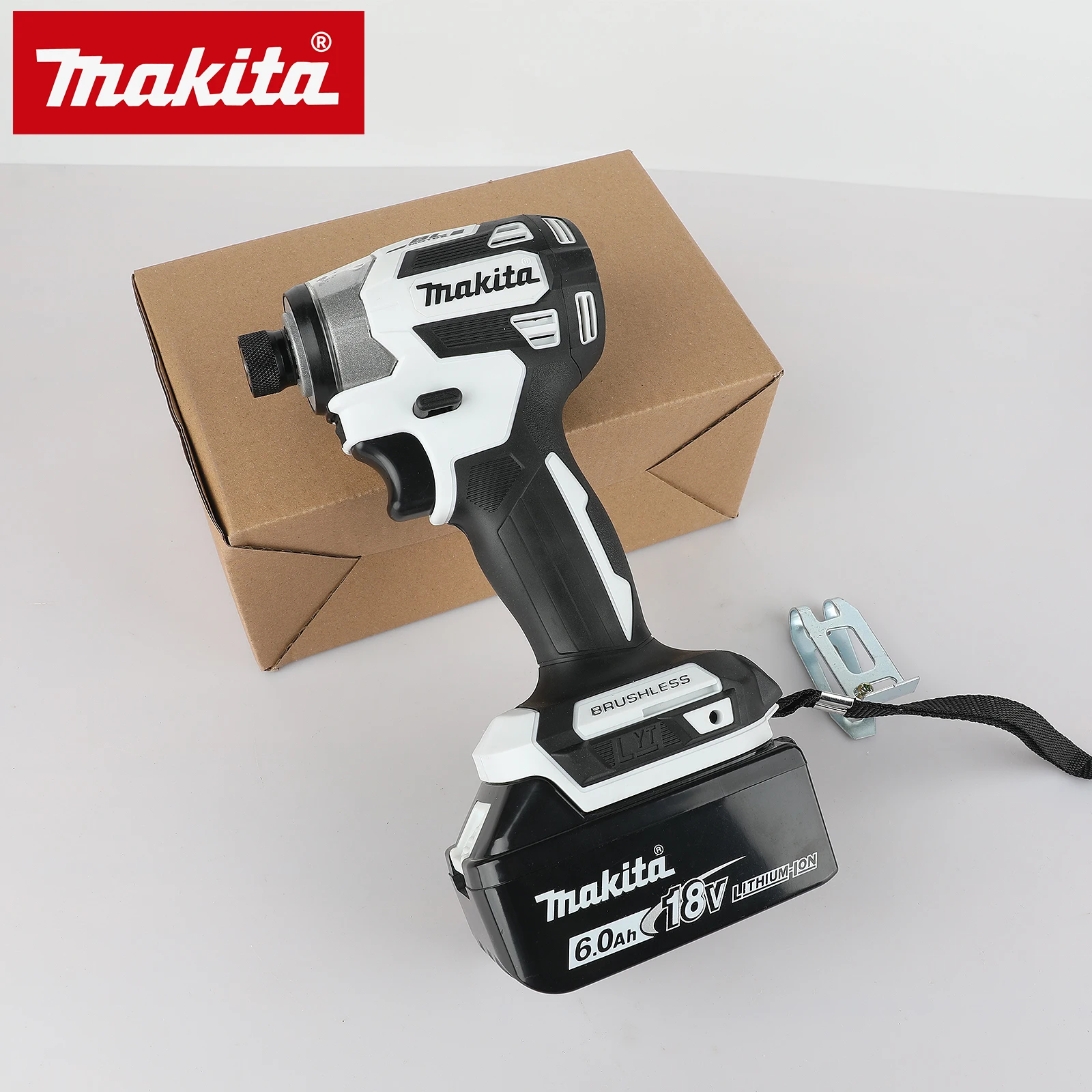 

Makita 18V DTD173 Белая бесщеточная дрель Электроинструмент для обустройства дома и DIY 180 Нм Электрический деревянный/болт/Т-режим